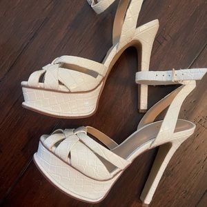 Aldo White Heels